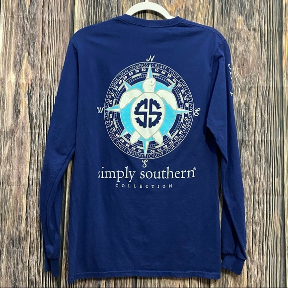 Simply Southern | turtle compass long sleeve tee - Picture 1 of 4